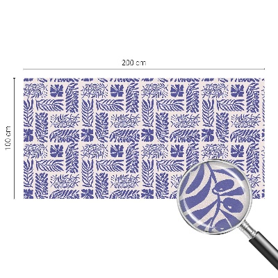 Modele de plante Folie opacă geam cu model vitraliu