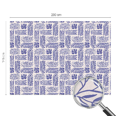 Modele de plante Folie opacă geam cu model vitraliu