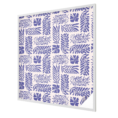 Modele de plante Folie opacă geam cu model vitraliu