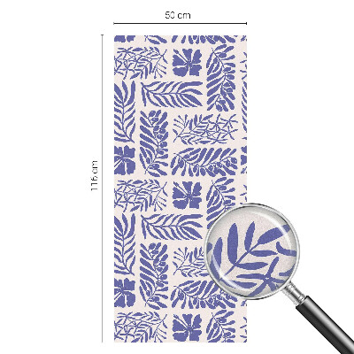 Modele de plante Folie opacă geam cu model vitraliu