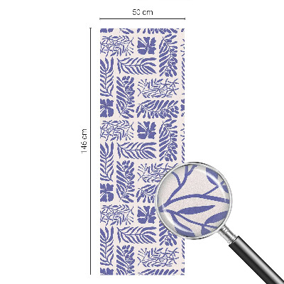 Modele de plante Folie opacă geam cu model vitraliu