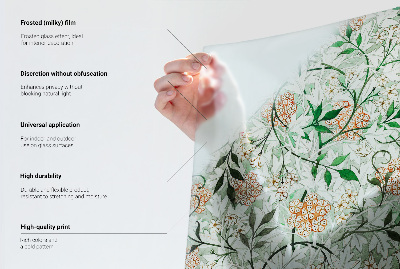 Ornament floral Folie geam să nu se vadă din exterior