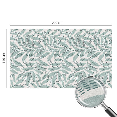 Frunze verzi Folie decorativă geam vitraliu