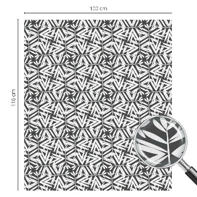 Frunze geometrice Folie opacă geam cu model vitraliu