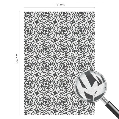 Frunze geometrice Folie opacă geam cu model vitraliu