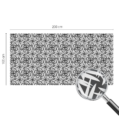 Frunze geometrice Folie opacă geam cu model vitraliu