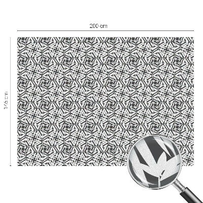 Frunze geometrice Folie opacă geam cu model vitraliu