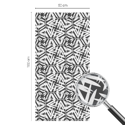 Frunze geometrice Folie opacă geam cu model vitraliu