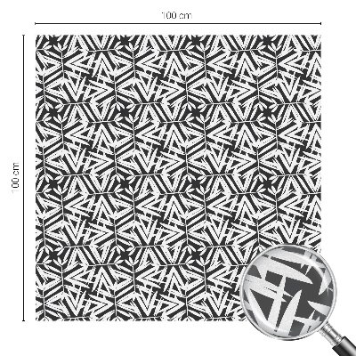 Frunze geometrice Folie opacă geam cu model vitraliu