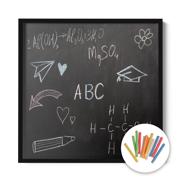 Tablă de scris cu cretă decorativ modern 50x50
