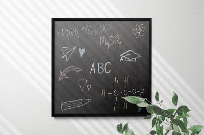 Tablă de scris cu cretă decorativ modern 50x50