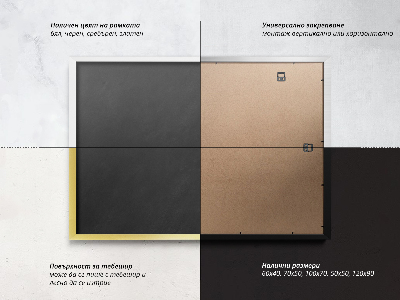 Tablă neagră de scris cu cretă decorativ modern 70x50