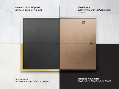 Tablă neagră de scris cu cretă decorativ modern 70x50