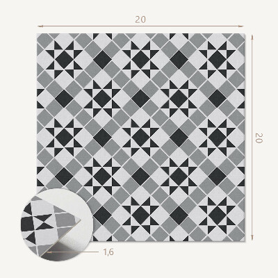 Plăci din vinil Un motiv stea într-o formă geometrică