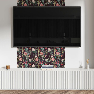 Plăci din vinil Motiv floral cu păsări