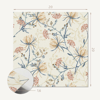 Plăcile de vinil Model floral