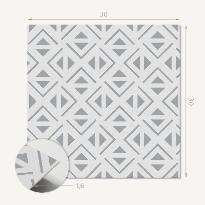 Plăci din vinil Model geometric în pătrate