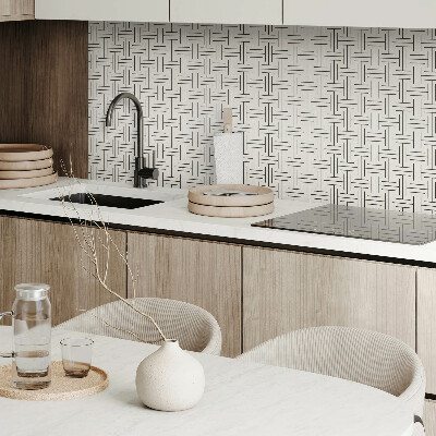 Plăci din vinil Forme geometrice într-un model în carouri