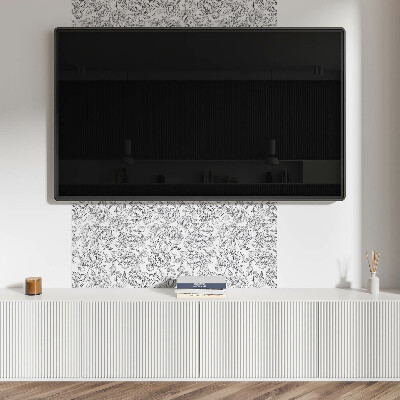 Plăcile de vinil Motiv floral cu frunze delicate