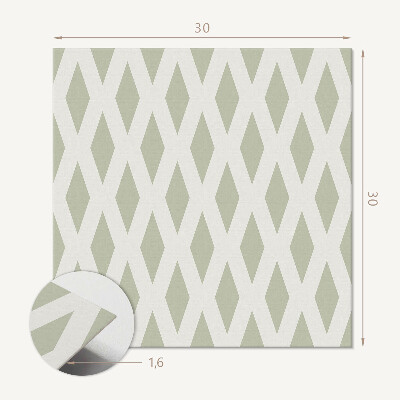 Plăcile de vinil Model geometric de romburi într-o grilă