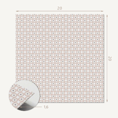 Plăci din vinil Model geometric de cercuri într-o grilă