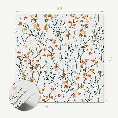 Plăcile de vinil Model floral