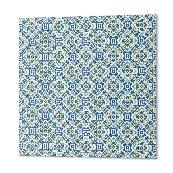 Plăci din vinil Model floral într-o versiune geometrică