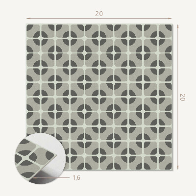 Plăcile de vinil Model elegant de geometrie cu gresie