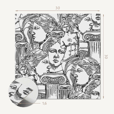 Plăcile de vinil Motiv cu sculpturi tradiționale