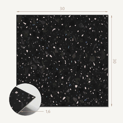 Plăci de vinil Terrazzo abstract într-un stil modern