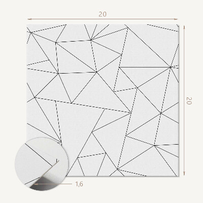 Plăcile de vinil Compoziția abstractă a triunghiurilor