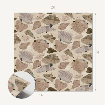 Plăcile de vinil Geometria formelor de piatră