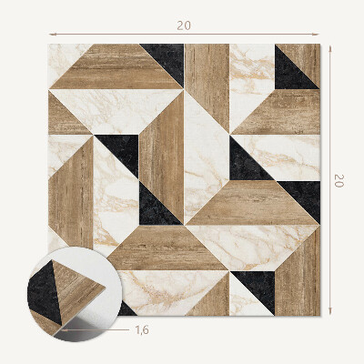 Plăcile de vinil Model geometric pe gresie