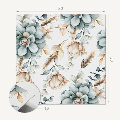 Plăci din vinil Model floral de plante