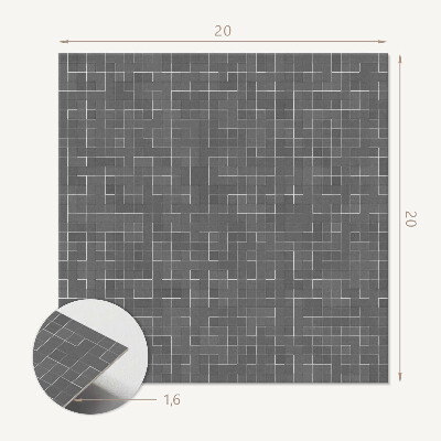 Plăcile de vinil Geometrie de linii într-un stil abstract