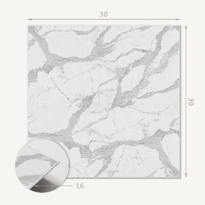 Plăci de vinil Model elegant de marmură, cu nervuri subtile
