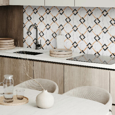Plăci de vinil Modele elegante de marmură în forme geometrice