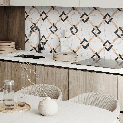 Plăci de vinil Modele elegante de marmură în forme geometrice