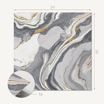 Plăcile de vinil Modele ondulate abstracte