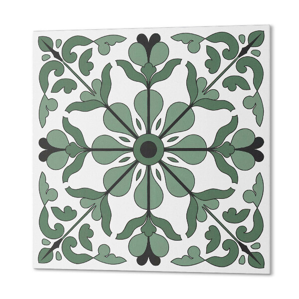 Plăci de vinil Un motiv vegetal simetric într-o versiune elegantă