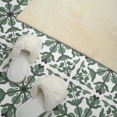 Plăci de vinil Un motiv vegetal simetric într-o versiune elegantă
