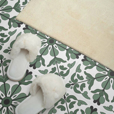 Plăci de vinil Un motiv vegetal simetric într-o versiune elegantă