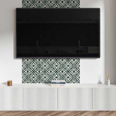 Plăcile de vinil Model floral cu decoratiuni delicate