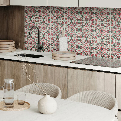 Plăci din vinil Motiv floral simetric într-un model delicat