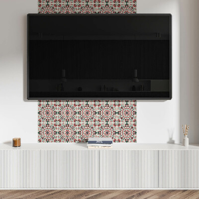 Plăci din vinil Motiv floral simetric într-un model delicat