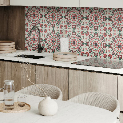 Plăci din vinil Motiv floral simetric într-un model delicat