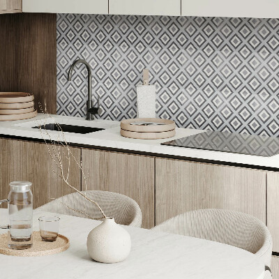 Plăci din vinil Model cu romburi în stil geometric