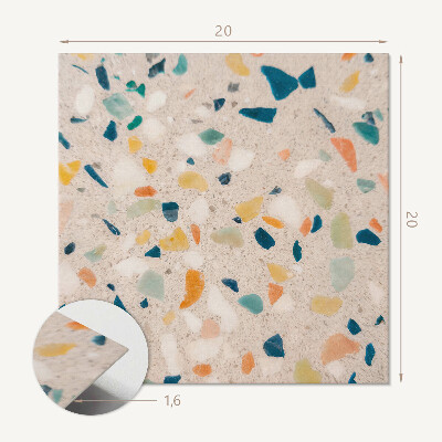 Plăci de vinil Accente colorate în model