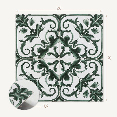 Plăcile de vinil Geometria pătratelor plantelor