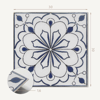 Plăci de vinil Model ceramic cu flori